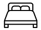 bed (double bed ensemble base + mattress) 